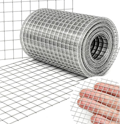 Amagabeli Hardware Cloth 4 inch x 10 ft, 1/4 inch Galvanized Wire Mesh Small Animal Barrier for Chicken Wire Fence Downspouts Fence Gaps Shed Foundations Pet Cage Repair Rustproof Critter Blocker DIY