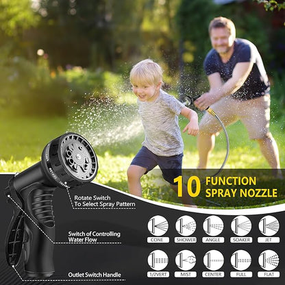 200 ft Stainless Steel Garden Hose - 2026 New Technology Metal Water Garden Hoses with 3/4" Solid Fitting - Lightweight,Ultra Flexible,Durable,Kink-Less Watering Pipes Garden Hoses For Yard, Outdoor