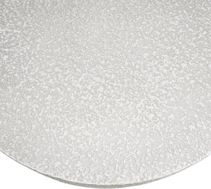 Christopher Knight Home Aurl Outdoor Round Side Table, Lightweight Concrete Patio End Table with Wooden Like Frame, Decorative Accent Table for Patio Garden Porch Balcony, Antique White+Natural