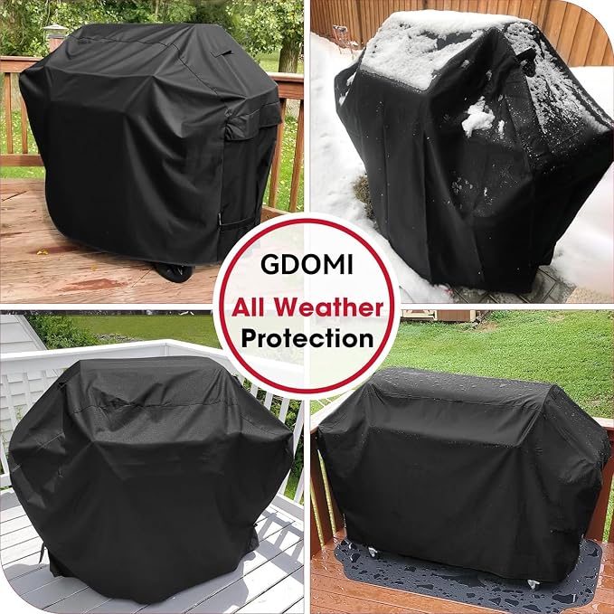 57 Inch Grill Cover for Outdoor Grill, Heavy Duty Waterproof BBQ Cover, Fade Resistant & Tear Resistant Gas Grill Cover