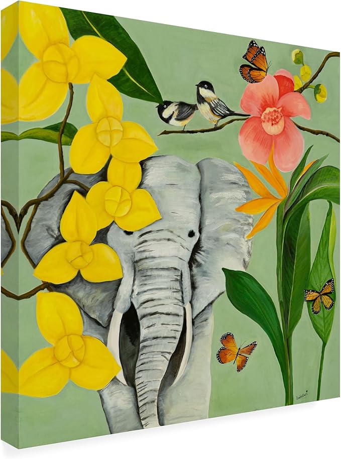 Trademark Fine Art Outdoor Canvas Art - Isabelle Ri 'Gentle Giant' Wall Art for Outdoor Spaces, Patios, or Gardens