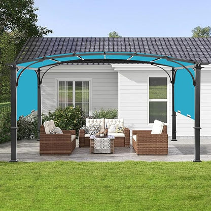 Pergola Canopy Replacement Cover for Lowe's Allen + Roth 10x10 Ft Freestanding Pergola, 200" x 103" Shade Cover, Compatible with Model #L-PG152PST-B,Cover Only (Turquoise)