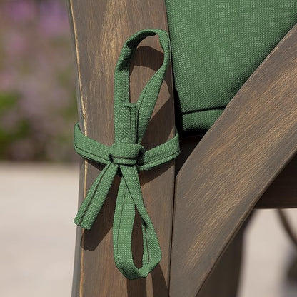 Arden Outdoor Dining Chair Cushion, 21 x 21, Rain-Proof, Fade Resistant 21 x 21, Moss Green Leala