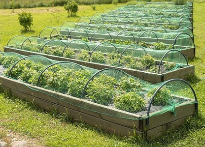 Unves Garden Netting, 13 x 33 FT Reusable Heavy Duty Bird Netting, Fruit Tree Net Covers for Seedlings Plants, Vegetables Protection, Green