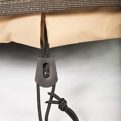 Budge P2A01BTNW3 StormBlock Hillside Double Patio Chaise Lounge Cover Premium, Outdoor, Waterproof, Black and Tan Weave