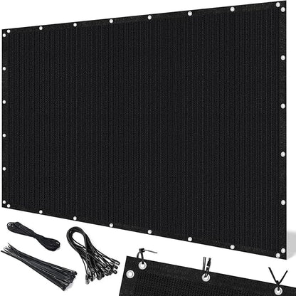 Artpuch 90% Sun Shade Cloth, 5 x 16 FT Pergola Shade Cover Canopy with Grommets, Sun Screen Fabric Tarp for Patio, Outdoor, Garden, Backyard, Black