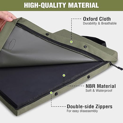 WORKPRO 17" Kneeling Pad with Removable Cover, Soft Pad Cushioning for Knee, Large Foam Kneeler Pad for Gardening, Daily Chores, Workout Supplies, Green