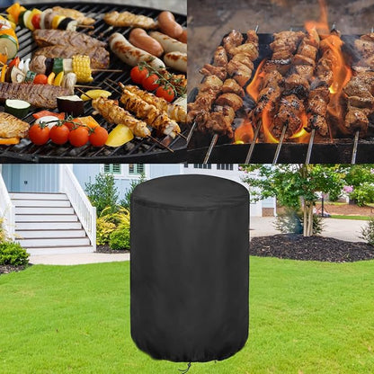Smoker Cover Fit for Charbroil The Big Easy TRU-Infrared 3-in-1 Smoker, Waterproof Grill Cover Outdoor Smoker Covers (23" D x 23.5" W x 36" H)