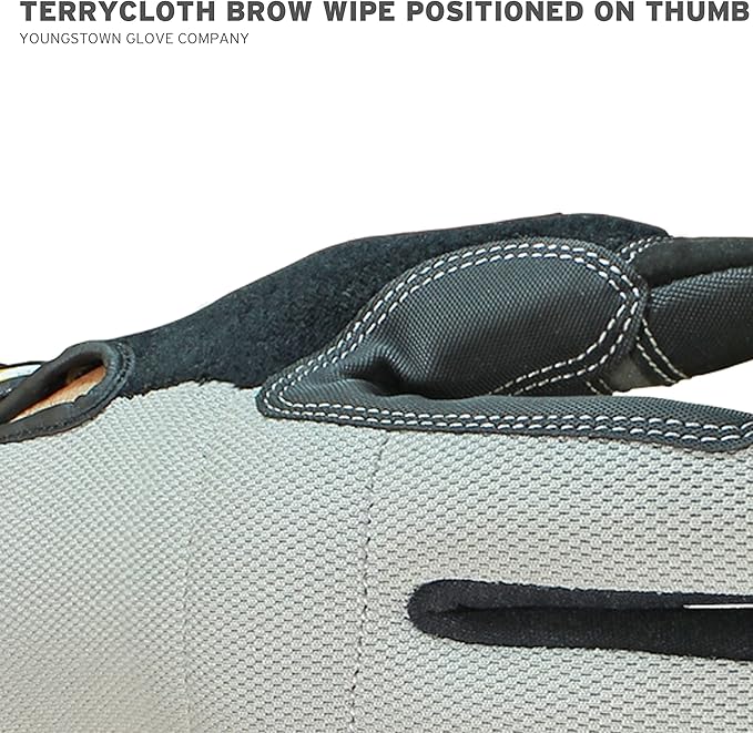 Youngstown Glove Cut Resistant General Utility Synthetic Work Gloves For Men - Kevlar Lined - Gray, X-Large