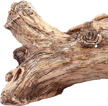 Pilipane Artificial Driftwood Planter Realistic Resin Succulent Planter Vintage Tree Root Stump Log Like Flower Container Pot for Home Garden Decoration Indoor Outdoor Use