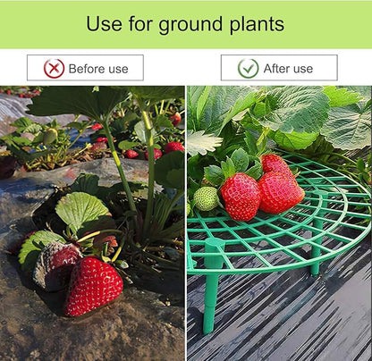 ANGTUO 10 Pack Strawberry Supports for Garden Strawberry Plant Support Strawberry Stand Holder Strawberry Racks Growing Frame