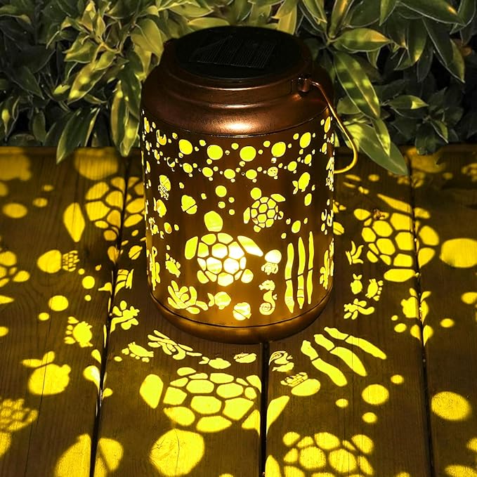 Turtle Solar Lantern Outdoor Turtle Decor Garden Decor Waterproof Light Hanging Solar Lights Yard Decor, Christmas Gifts, Gifts for Women, Gifts for Mom, Gifts for Grandma