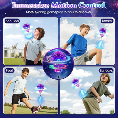 2025 Cosmic Globe,Hover Orb Toy with 3D Flips, Rechargeable Floating Spinner for 6 7 8 9 10 11 12 Years Old Boy&Girls Indoor/Outdoor (Purle)