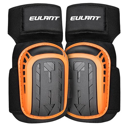 EULANT Construction Knee Pads for Work-Heavy Duty Support Anti-slip Foam Knee Pads for Construction Gardening Flooring Strong Stretchable Straps