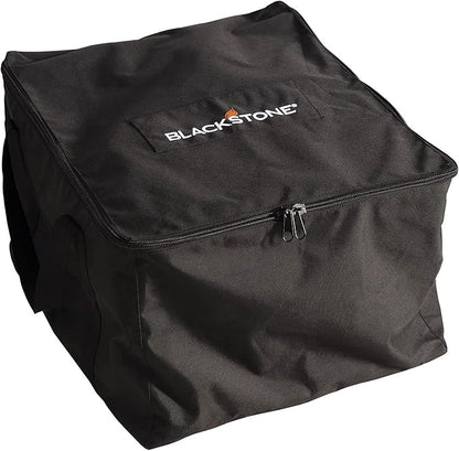 Blackstone Tabletop Griddle w/Hood Carry Bag, 5510, Portable BBQ Grill Griddle Carry Bag for Travel - 600D Heavy Duty Weather-Resistant Cover Accessories, Black, 22 inch