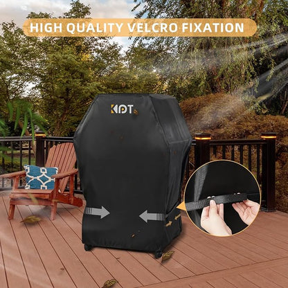 KPT 30 Inch Grill Cover for Outdoor Grill - Heavy Duty Waterproof 420D BBQ Cover with Hook, Air Vent, Buckle - Gas Grill Cover, UV & Fade Resistant, BBQ Grill Cover for Weber, Nexgrill, Char Broil