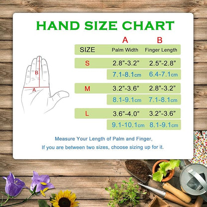 HLDD HANDLANDY Long Gardening Gloves for Women Men - Leather Rose Pruning Gloves Thorn Proof - Breathable Working Glove