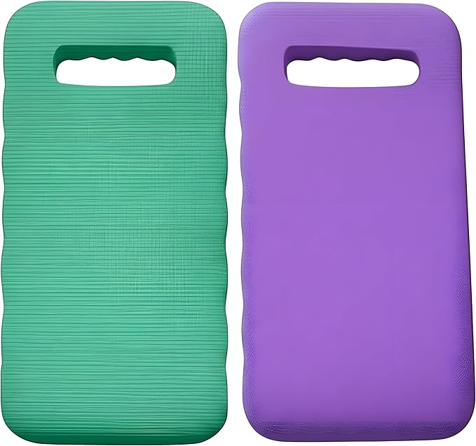 Bexter Foam Garden Kneeling Pads (2-Pack) – Thick, Lightweight Cushion for Gardening, Cleaning, Exercise – 15.75'' x 7'' x 0.68'' – Assorted Colors: Blue, Pink, Yellow, Green