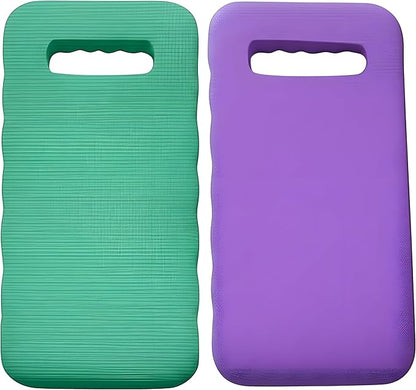 Bexter Foam Garden Kneeling Pads (2-Pack) – Thick, Lightweight Cushion for Gardening, Cleaning, Exercise – 15.75'' x 7'' x 0.68'' – Assorted Colors: Blue, Pink, Yellow, Green