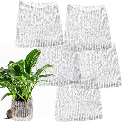 5 Pcs 5 Gallon Root Guard Gopher Proof Wire Basket Mole and Vole Mesh Wire Baskets Underground Stainless Steel Wire for Plants Root Protection
