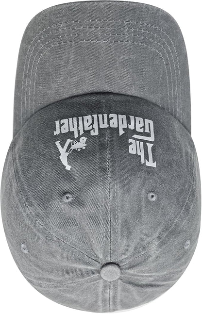 Gardening Gifts for Men, Gardening Hat for Gardeners Men, Adjustable Washed Cotton Baseball Cap