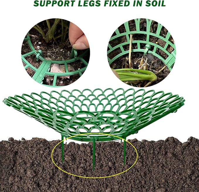 Strawberry Planter, 10PCS Strawberry Plants Support with 3 Sturdy Legs, 10" Dia. Removable Tower, Hollow Holder for Indoor Oudoor, Décor de pelouse
