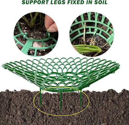 Strawberry Planter, 10PCS Strawberry Plants Support with 3 Sturdy Legs, 10" Dia. Removable Tower, Hollow Holder for Indoor Oudoor, Décor de pelouse