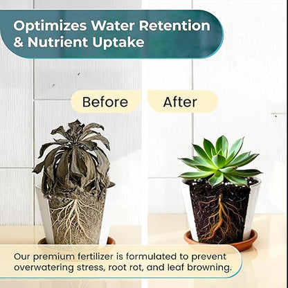 Succulent Fertilizer Pellets 13-11-11 Slow Release | Fertilizer for Succulents, Cactus & Indoor Plants | Plant Fertilizer for Seedlings & Mature Plants | Gardening Essentials, 5.2 oz Resealable Bag