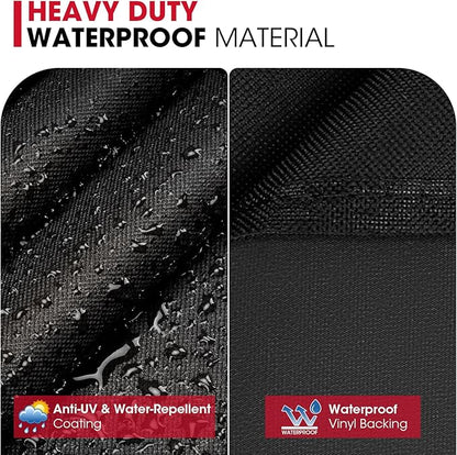 Unicook Grill Cover 55 Inch for Outdoor Grill, Heavy Duty, Waterproof, Fade Resistant, BBQ Cover with Handles/Straps/Air Vents, Compatible with Weber Charbroil Nexgrill Gas BBQs etc