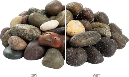 MSI Decorative Polished Mixed Pebbles, 0.8 inch- 1.2 inch, 40 lb. Bag (55 Bags/Pallet)