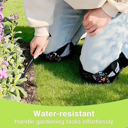 Garden Knee Pads for Women, Lightweight Waterproof KneePads for Gardening, Anti Slip Leather Foam Padding Kneeling Pads for Flooring and Carpet Cleaning, House work, Gardening Maintain, Knee Protector, Butterfly