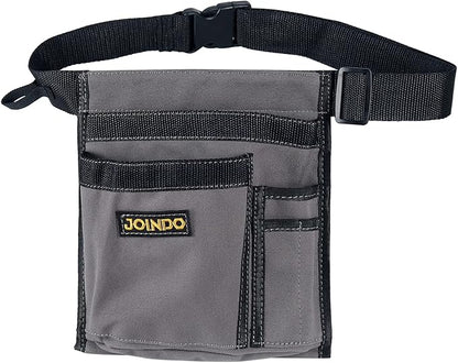 Tool Pouch Belt, Utility Belt Bag with 5 Pockets, Tool Apron Pouch, Garden Tool belt for Men Women Carpenters Electricians Mechanics
