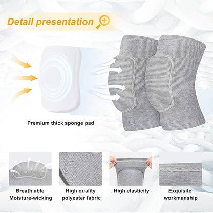 Volleyball Knee Pads for Dancers, Soft Breathable Knee Pads for Men Women Kids Knees Protective, Knee Brace for Volleyball Football Dance Yoga Tennis Running Cycling Workout Climbing