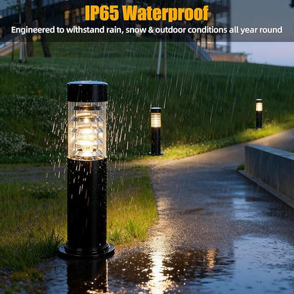 TooCust Wired Outdoor Pathway Light with E26 Socket, IP65 Waterproof Cast Aluminum Landscape Lighting Fixture, 23” Tall Garden & Walkway Light for Driveway, Patio, Lawn & Outdoor Landscaping
