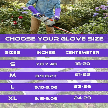 Long Gardening Gloves Leather Ladies Men Women Durable Goatskin Garden Gloves Forearm Thorn Proof Work