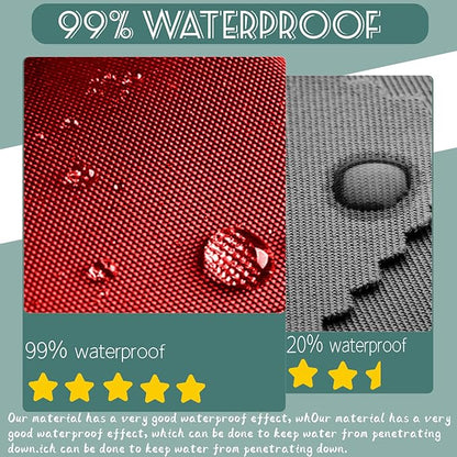 Replacement Cushions for Swing, Swing Cushions 3 Seater Replacement, Waterproof Thicken Washable Pad Cushion for Outdoor Indoor Furniture Swing Patio (red, 40x63 inch)