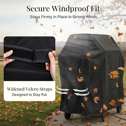 iBirdie Outdoor Grills Cover 56 x 24 x 46 inch, fit 56, 55 Barbeque, Waterproof Weatherproof, 600D Heavy Duty Barbecue Cover, Compatible for 3, 4 Burners Gas BBQ