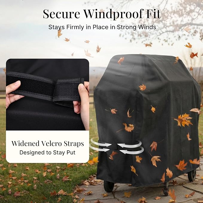 iBirdie Outdoor Grills Cover 45 x 24 x 46 inch, fit 45, 44 Barbeque, Waterproof Weatherproof, 600D Heavy Duty Barbecue Cover, Compatible for 2, 3 Burners Gas BBQ