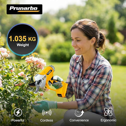 Brushless Electric Pruning Shears Compatible with DEWALT 20V MAX Battery, Professional Cordless Pruner for Tree & Garden Maintenance, 35mm One-Cut Capacity, SK5 Blades, Tool Only