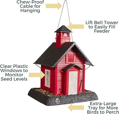 North States Bird Village Collection School House Birdfeeder