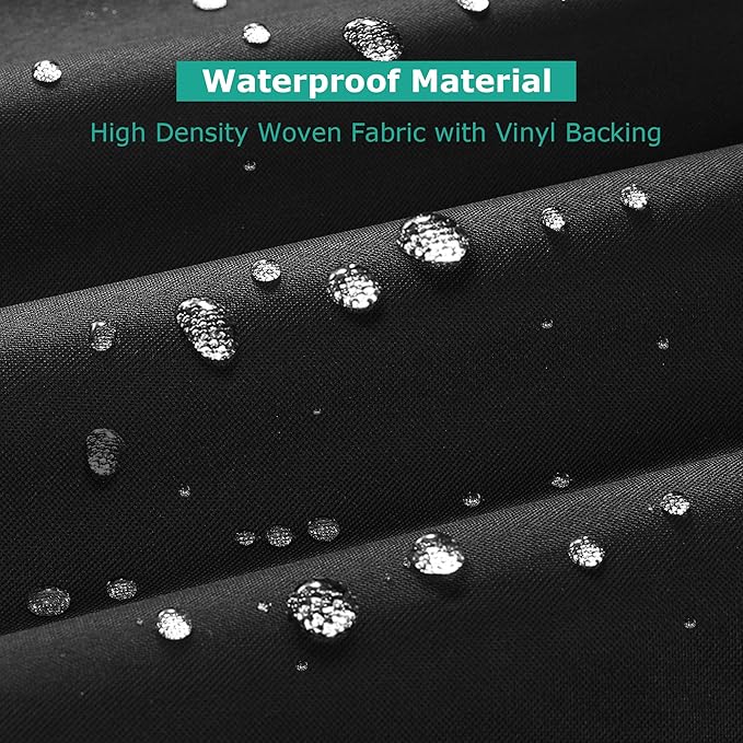 SunPatio Outdoor Heavy Duty Waterproof Wood Pellet Grill and Smoker Cover, UV Resistant Full Length BBQ Cover Compatible with Traeger 22 Series, Lil' Tex Grill and More, All Weather Protection