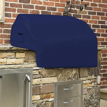 Covers & all Built-in Outdoor Grill Cover, Durable 12 Oz Waterproof Cover Max Material with Air Pocket & Elastic for Snug Fit (48" W x 27" D x 26" H Inches, Blue)