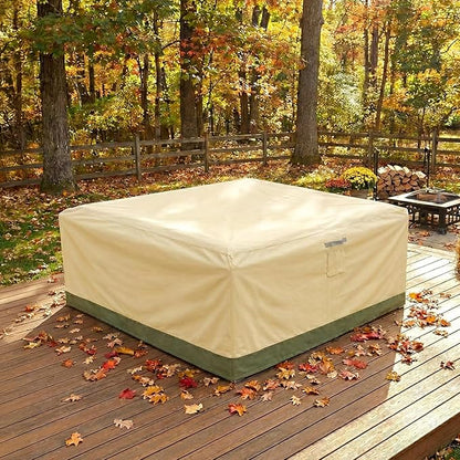COWVIE Square Outdoor Furniture Cover for Sectional Sofa Set, 600D Waterproof Patio Set Cover for Lawn General Purpose Table and Chairs, 86''L x 86''W x 32''H