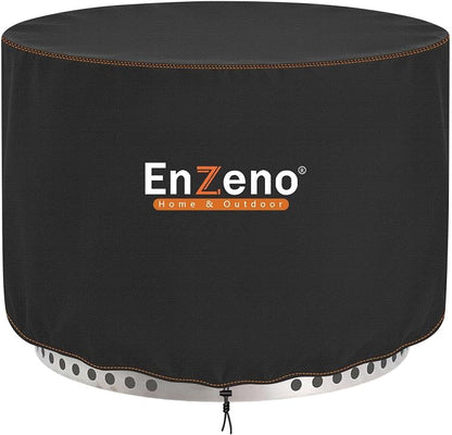 Enzeno Fire Pit Cover Round for Solo Stove Yukon 27-29",Waterproof Oxford Cloth Fire Pit Cover,Fits for Gas/Table/Bowl Fire pits - 29" D X 18" H