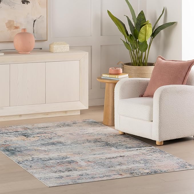 Dash & Albert Blaire Mineral Machine Washable Rug, 8.5 X 11.5 Feet, Multicolored Graphic Pattern