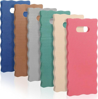Woanger 6 Pcs Garden Kneeling Mat Foam Knee Mat Gardening Waterproof Knee Cushion for Baby Bath Seat Floor Yoga Exercise Seating Praying Work Classroom, 15.7 x 7 x 0.8 Inch(Morandi)