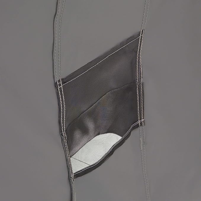 Classic Accessories Ravenna Water-Resistant 88 Inch Rectangular/Oval Patio Table & Chair Set Cover, Medium, Taupe, Brown, Outdoor Table Cover