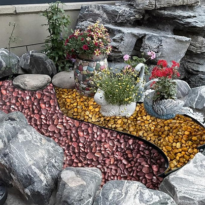 FANTIAN 20 lbs Red River Rocks for Landscaping, 1-2 Inch Polished Pebbles for Indoor Plants, Decorative Rocks Stones for Plants, Vases, Aquariums, Fountains, Pathways, Backyard and Garden