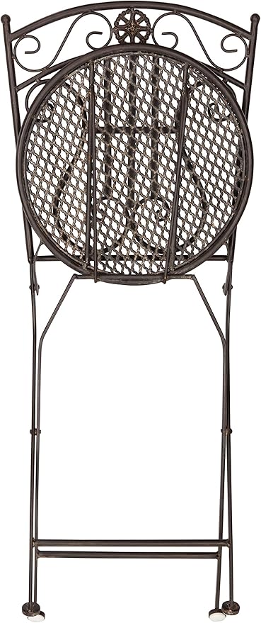 SAFAVIEH PAT5028A Outdoor Collection Semly Pearl White 3-Piece Bistro Set