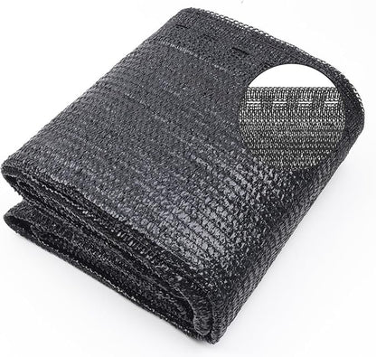 Cool Area 70% 6.5x20ft Sunblock Shade Cloth Cover Mesh UV Resistant Net for Garden Flower Plant Greenhouse, Black